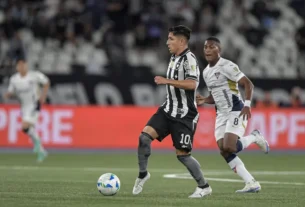 Botafogo vence a LDU por 1 a 0 com gol relâmpago de Artur aos 13 segundos no jogo de ida das oitavas da Libertadores.